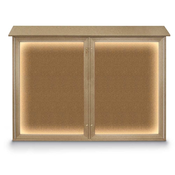 Open Faced Traditional Corkboard, 72x48"